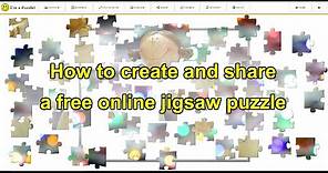 How to create and share a free online jigsaw puzzle