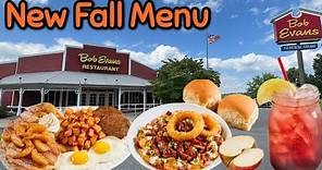 Bob Evans Restaurant NEW Fall Breakfast & Dinner Menu
