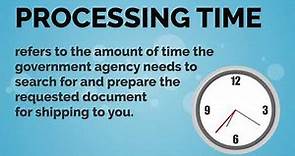 Vital Record Processing Times Explained
