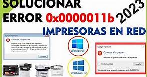 SOLUCIONAR ERROR 0x0000011b Windows no puede Conectarse a Impresora / Windows 7, 8, 8.1, 10, 11-2023