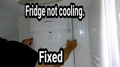 Samsung RF217 Refrigerator not cooling. Learn how to fix it. Freezer works but not the top fridge.