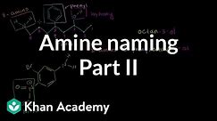 Amine naming introduction | Amines | Organic chemistry | Khan Academy