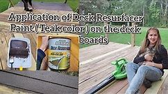 Application of Deck Resurfacer Paint for rock solid looking finish | Magpintura gamit ang Rust-Oleum