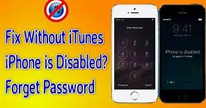 How to Fix Disabled iPhone Without iTunes - I forget my iPhone passcode New Trick 100% Tested