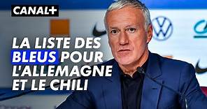 Didier Deschamps dévoile la liste de l'équipe de France pour l'Allemagne et le Chili