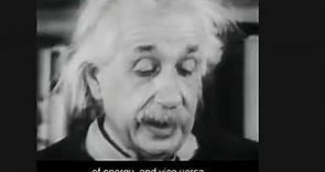 Albert Einstein explains e=mc2