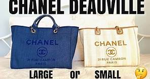 CHANEL DEAUVILLE TOTE Review & Comparison w/Mod Shots: Large or Small - Which Size is Best?