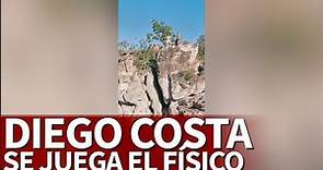 Diego Costa se juega el físico: se tira a un río desde 10 metros | Diario As
