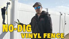 How We Build No-Dig Vinyl Fence