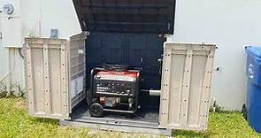 Generator Shed with Harbor Freight 6500/5500 Predator Generator Enclosure