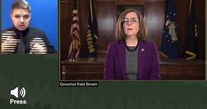 Governor Kate Brown holds press conference
