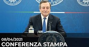 Conferenza stampa del Presidente del Consiglio Mario Draghi