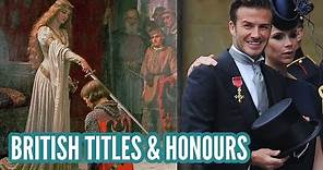 British Titles & Honours