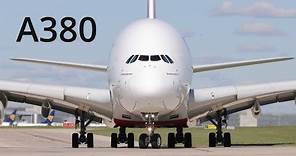 Airbus A380 perfect crosswind takeoff