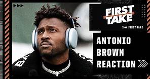 First Take reacts to Antonio Brown leaving during the game in the Buccaneers-Jets matchup