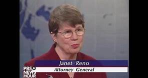 Janet Reno recounts her darkest days as attorney general