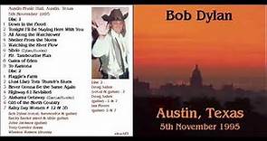 Bob Dylan - Complete Concert - Austin, TX 1995 - [with special guest Doug Sahm]