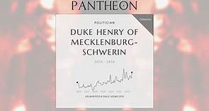 Duke Henry of Mecklenburg-Schwerin Biography - Prince of the Netherlands from 1901 to 1934