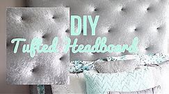 DIY Glam Tufted Headboard / Daughter Room Makeover Phase 4