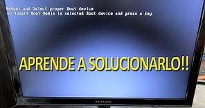 Reboot and Select proper Boot device | Solución
