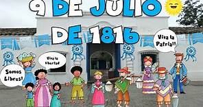 9 de julio de 1816: Día de la Independencia Argentina, educativo para niños inicial Efemérides #1