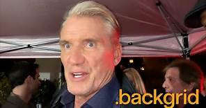 Dolph Lundgren talks about Carl Weathers' recent passing, while out for dinner at Catch Steak