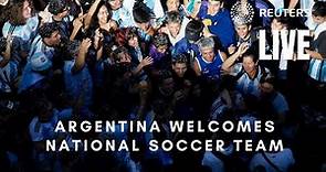 LIVE: Argentina's team return home after FIFA World Cup victory