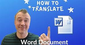 Translate Word Documents ⭐️ DocTranslator