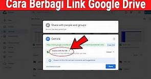 Cara Berbagi Link Google Drive