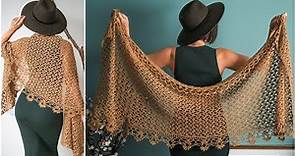 Easy, Step-by-Step Instructions to Crochet the Elegant Sweet Pea Shawl!