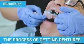 The stages of getting a denture & false teeth