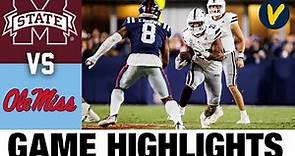 Mississippi State vs #20 Ole Miss | 2022 College Football Highlights