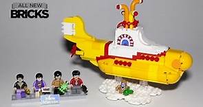 Lego Ideas 21306 The Beatles Yellow Submarine Lego Speed Build