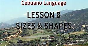 Learn Cebuano 500 Phrases for Beginners - Part 8 - Sizes and Shapes