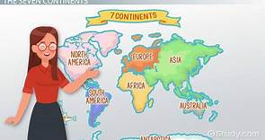 Continents & Oceans of the World | Overview & Map