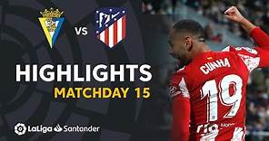 Resumen de Cádiz CF vs Atlético de Madrid (1-4)