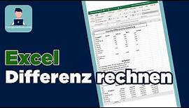 Excel Übung 4 - Summe Differenz Formatierung