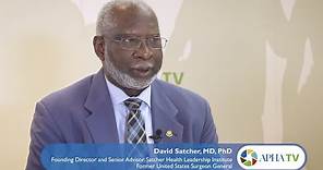APHA 2021 interview with David Satcher