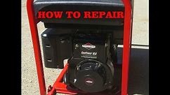 HOW TO DIAGNOSE, FIX and REPAIR a GENERATOR That Will Not START - BRIGGS WILL NOT RUN.
