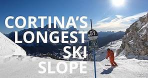 Cortina's Longest Ski Slope