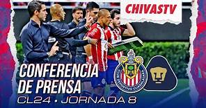 Fernando Gago y Javier 'Chicharito' Hernández en Conferencia de Prensa | Chivas vs Pumas