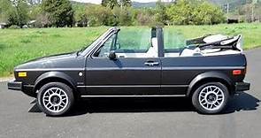 Well Preserved Original 1987 VW Rabbit Cabriolet for Sale
