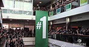 Babson's MBA Program is ranked No. 1 in Entrepreneurship for the 20th Consecutive Year