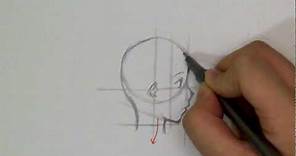 How to Draw a Manga Face: Profile View