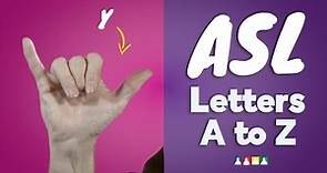 American Sign Language Alphabet | Learn American Sign Language Letters