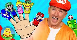Super Mario Bros Finger Family | Nursery Rhymes & Kids Songs | Pretend Play