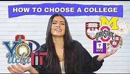 How to Choose a College That's PERFECT for You | Finding The Right Fit