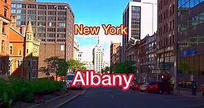 [4K] Driving Tour - Downtown Albany New York -Lots of Historic Landmarks