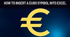 How to insert a Euro Symbol into Excel