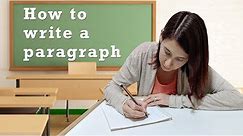 How to Write a Paragraph in English